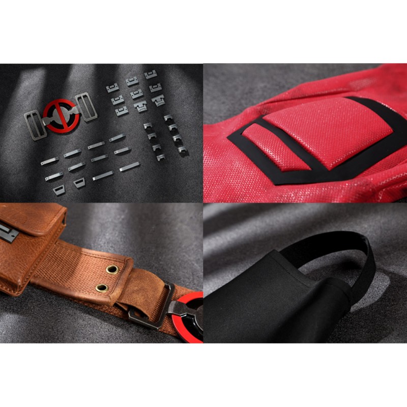 Deadpool Wade Wilson Cosplay Costume Superhero Suit Full Set for Men