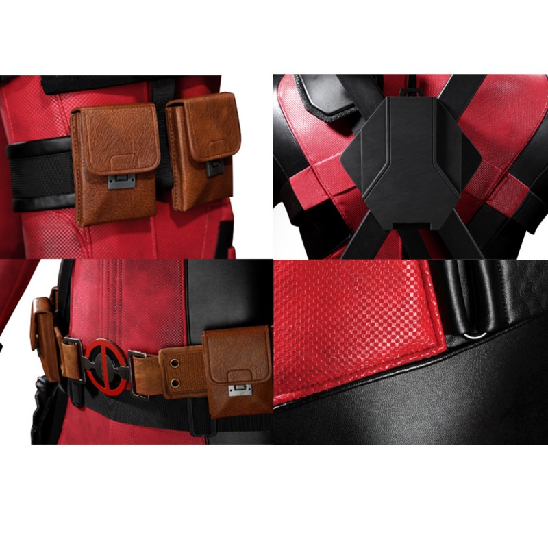 Deadpool Wade Wilson Cosplay Costume Superhero Suit Full Set for Men