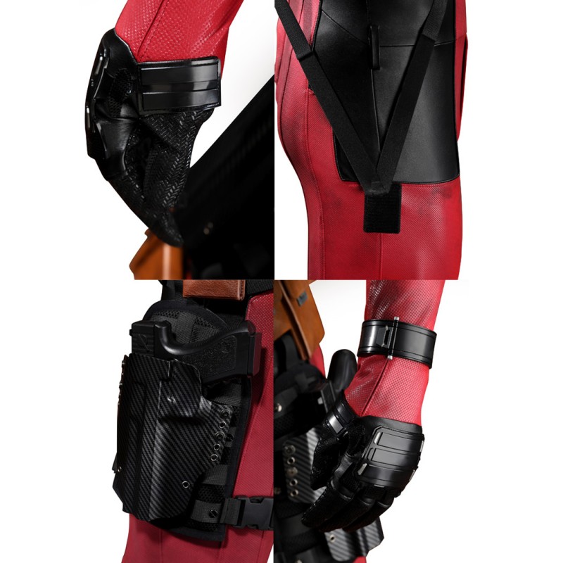Deadpool Wade Wilson Cosplay Costume Superhero Suit Full Set for Men