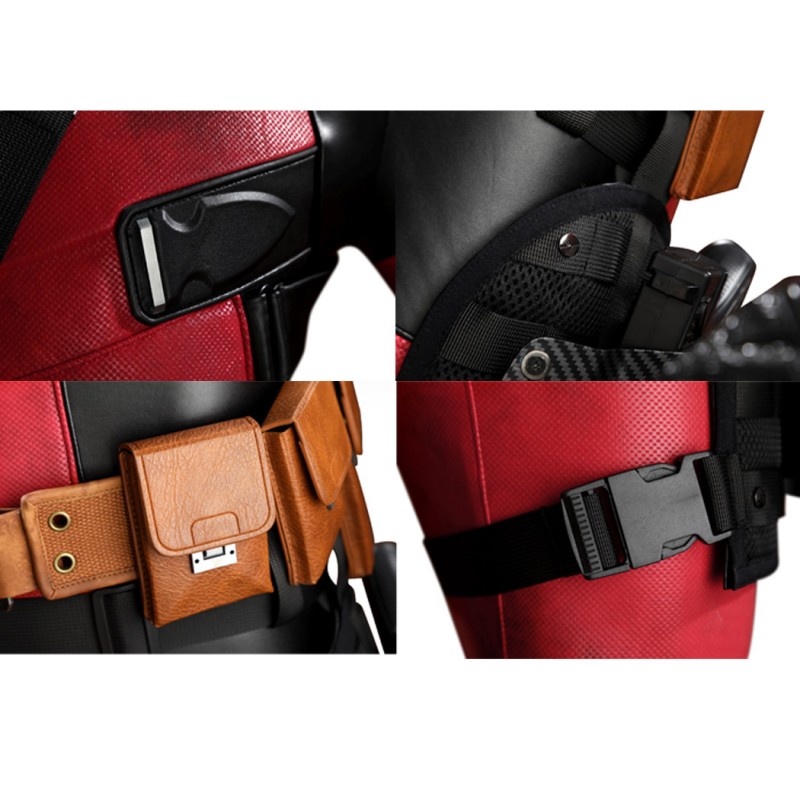 Deadpool Wade Wilson Cosplay Costume Superhero Suit Full Set for Men