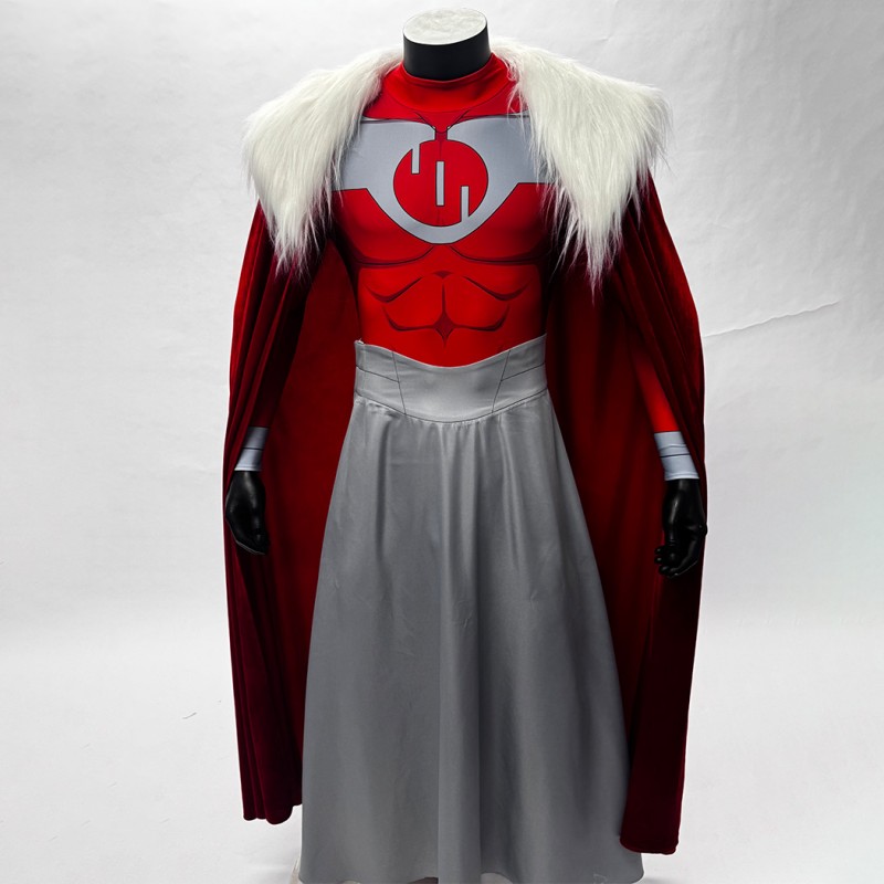 Thragg Costume Invincible Season 4 Cosplay Jumpsuit Printed Suit Adult Outfit