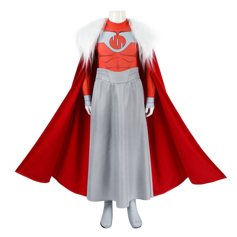 Kids Invincible Thragg Jumpsuit Cosplay Costume Printed Suit