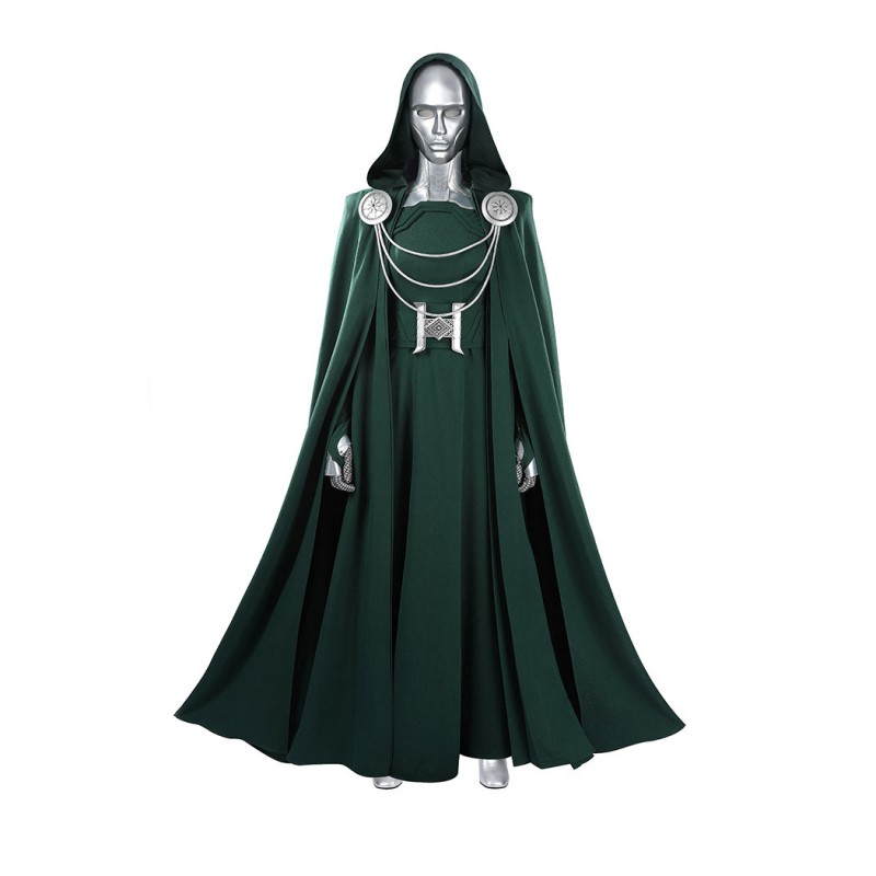 Avengers Doomsday Latverian Witch Cosplay Costume Green Outfit Women Suit with Cape