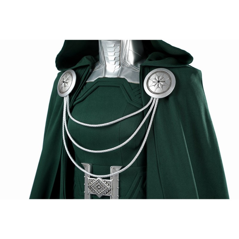 Avengers Doomsday Latverian Witch Cosplay Costume Green Outfit Women Suit with Cape