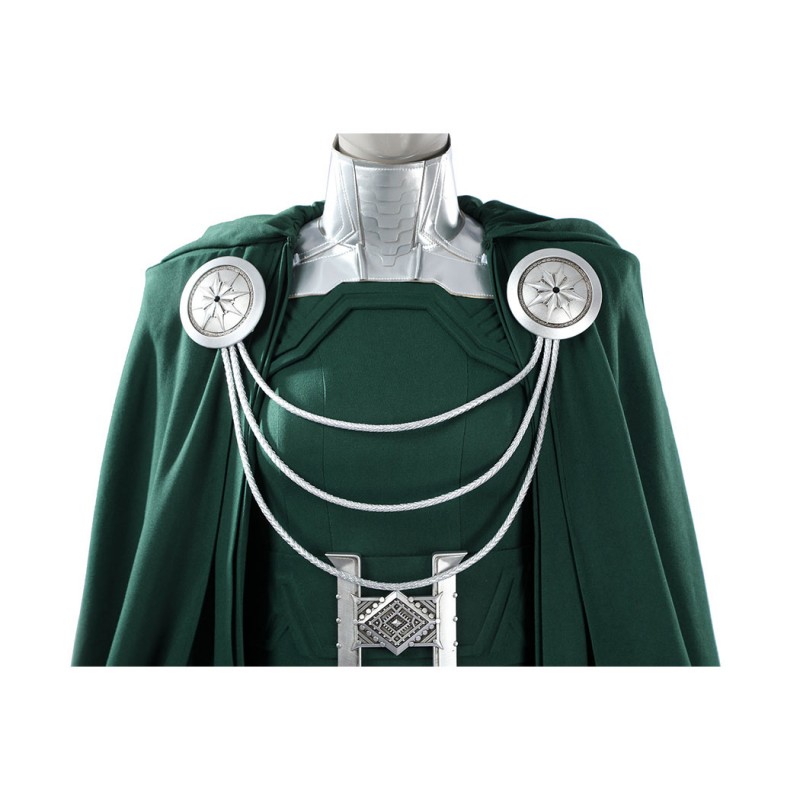 Avengers Doomsday Latverian Witch Cosplay Costume Green Outfit Women Suit with Cape