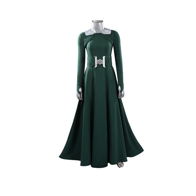 Avengers Doomsday Latverian Witch Cosplay Costume Green Outfit Women Suit with Cape