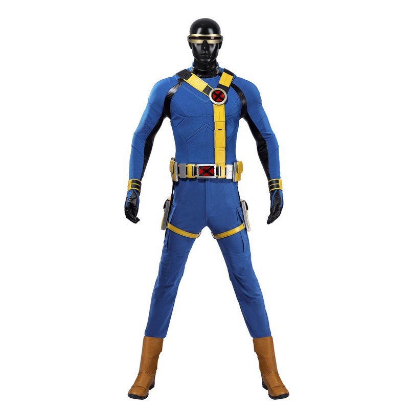 Avengers Doomsday Cyclops Costume Scott Summers X-Men Cosplay Suit Blue & Yellow Outfit