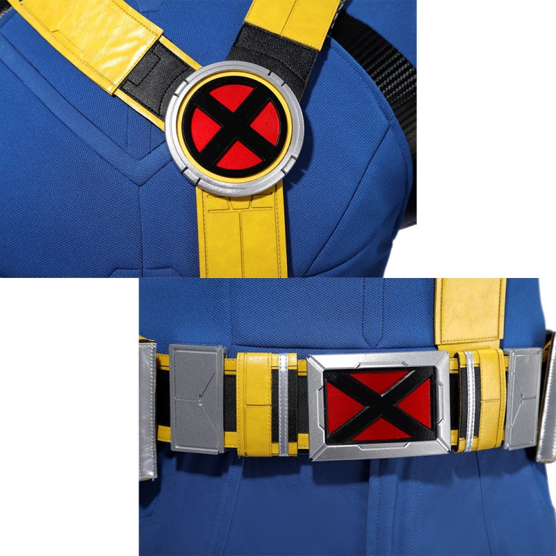 Avengers Doomsday Cyclops Costume Scott Summers X-Men Cosplay Suit Blue & Yellow Outfit