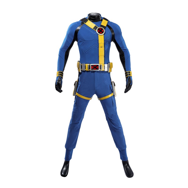 Avengers Doomsday Cyclops Costume Scott Summers X-Men Cosplay Suit Blue & Yellow Outfit