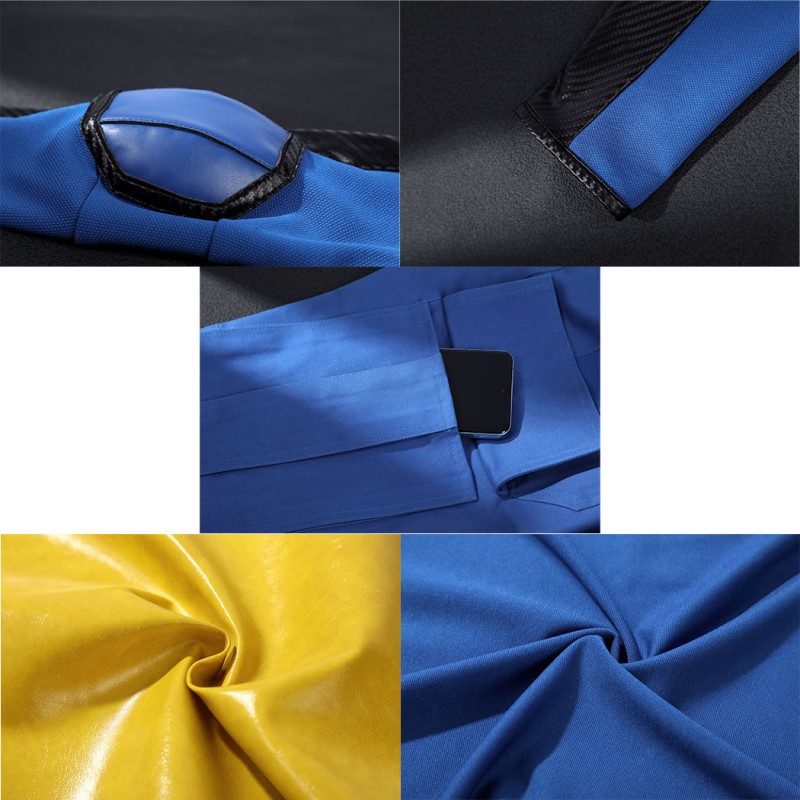 Avengers Doomsday Cyclops Costume Scott Summers X-Men Cosplay Suit Blue & Yellow Outfit