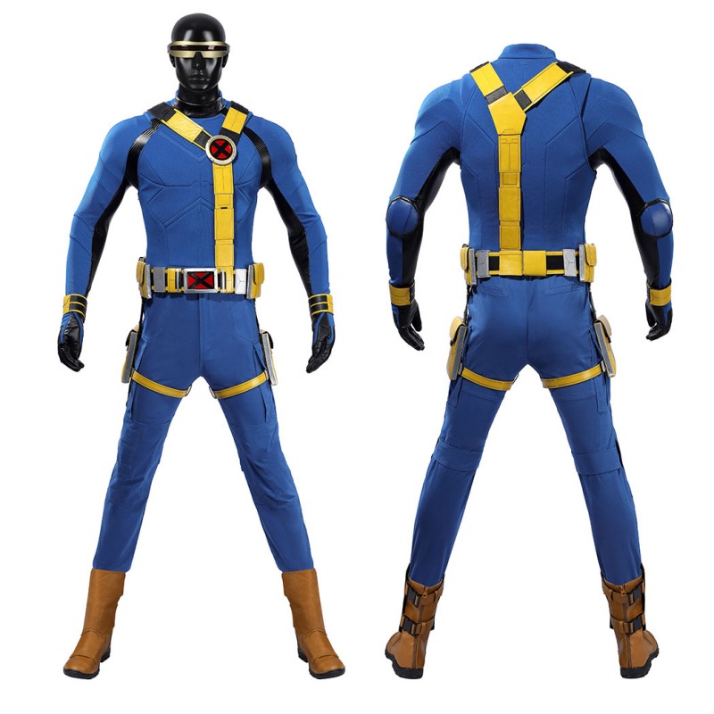 Avengers Doomsday Cyclops Costume Scott Summers X-Men Cosplay Suit Blue & Yellow Outfit