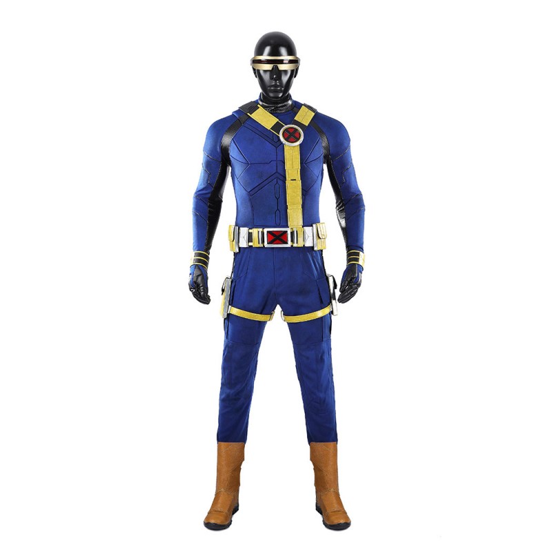 Avengers Doomsday Cyclops Costume Scott Summers X-Men Cosplay Suit Blue & Yellow Outfit