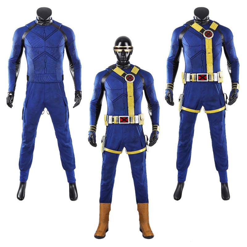 Avengers Doomsday Cyclops Costume Scott Summers X-Men Cosplay Suit Blue & Yellow Outfit