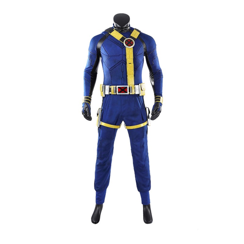 Avengers Doomsday Cyclops Costume Scott Summers X-Men Cosplay Suit Blue & Yellow Outfit