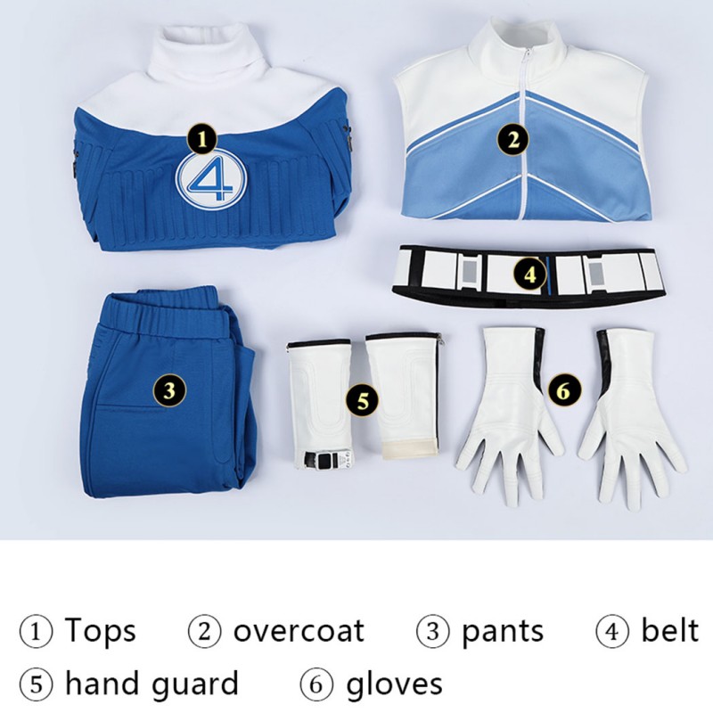 Avengers Doomsday Invisible Woman Cosplay Costume Sue Storm Suit Women Outfit