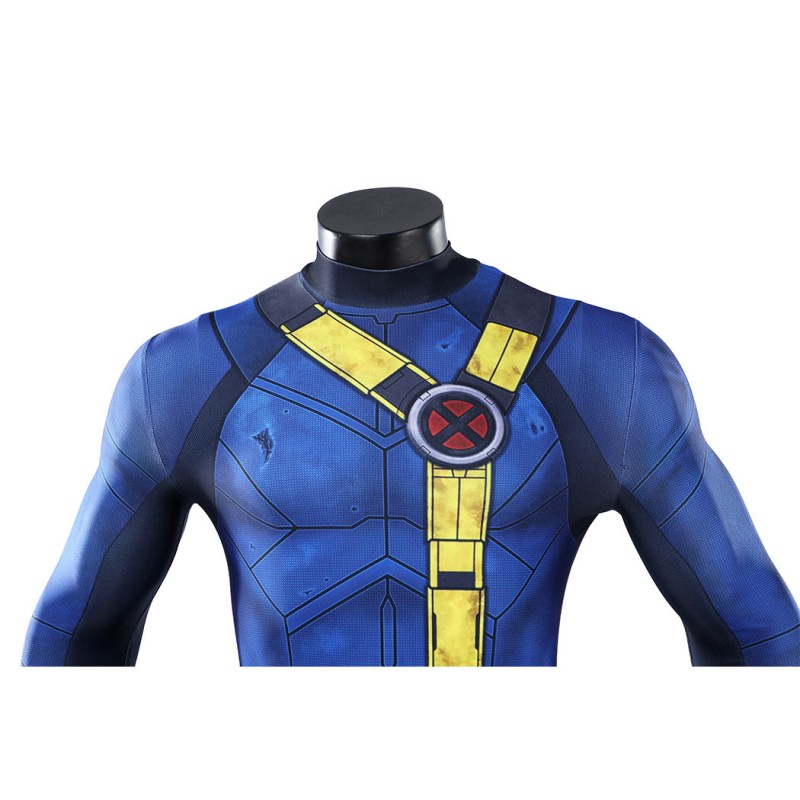 Avengers Doomsday Cyclops Cosplay Costume Scott Summers Polyester Printed Jumpsuit for Men