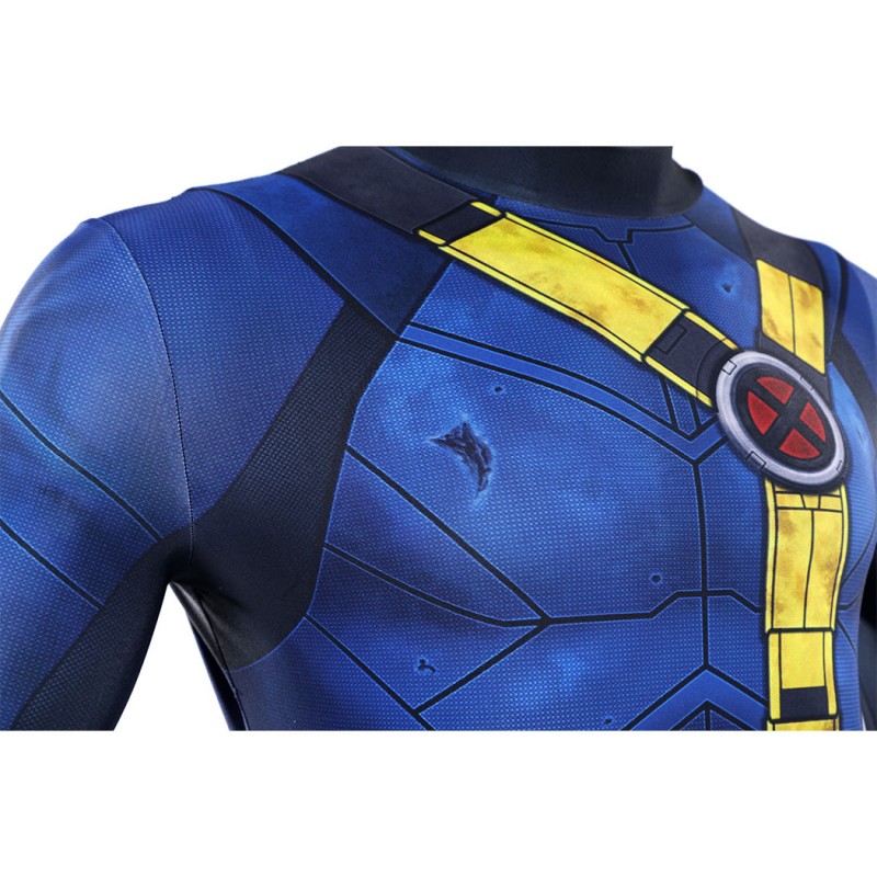 Avengers Doomsday Cyclops Cosplay Costume Scott Summers Polyester Printed Jumpsuit for Men