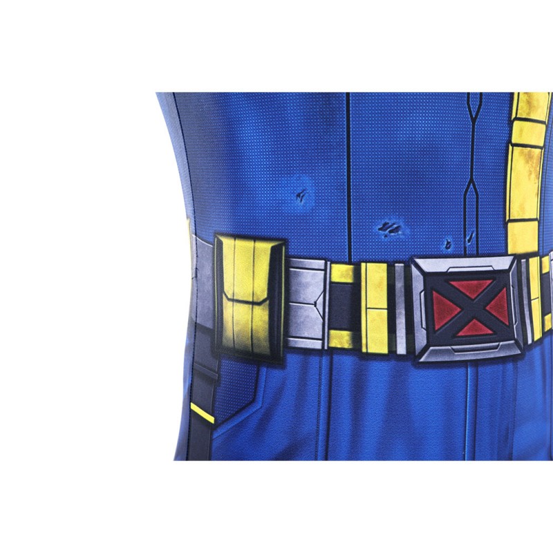 Avengers Doomsday Cyclops Cosplay Costume Scott Summers Polyester Printed Jumpsuit for Men