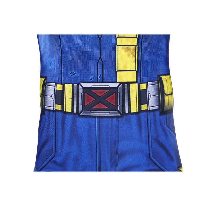 Avengers Doomsday Cyclops Cosplay Costume Scott Summers Polyester Printed Jumpsuit for Men