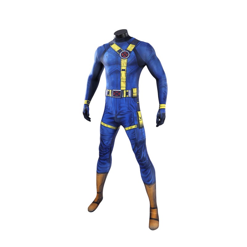 Avengers Doomsday Cyclops Cosplay Costume Scott Summers Polyester Printed Jumpsuit for Men