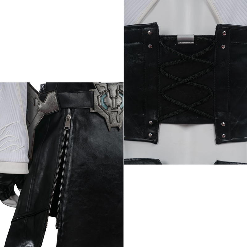 Tifa Lockhart Black Mage Cosplay Costume Final Fantasy 7 Women Halloween Outfit