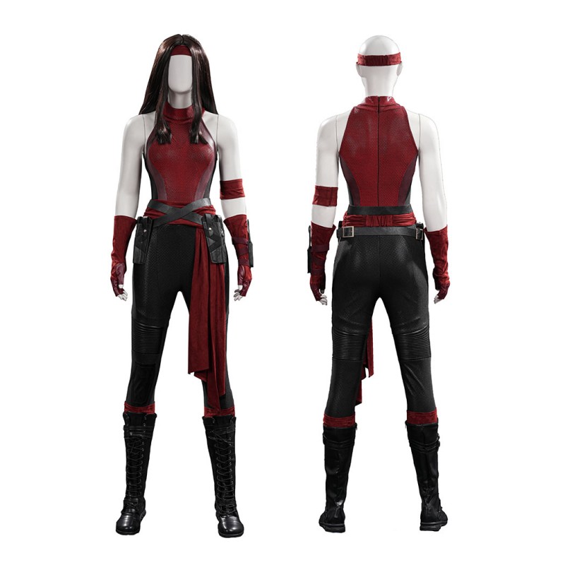 Daredevil Born Again Season 3 Elektra Cosplay Costume for Women Superhero Halloween Outfit