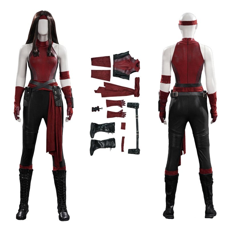 Elektra Costume Daredevil Born Again Season 3 Cosplay Suit Women Halloween Outfit