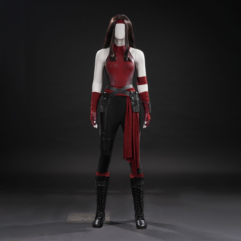 Daredevil Born Again Season 3 Elektra Cosplay Costume for Women Superhero Halloween Outfit
