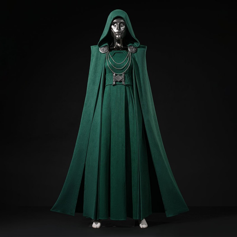 Avengers Doomsday Latverian Witch Costume Green Cosplay Suit