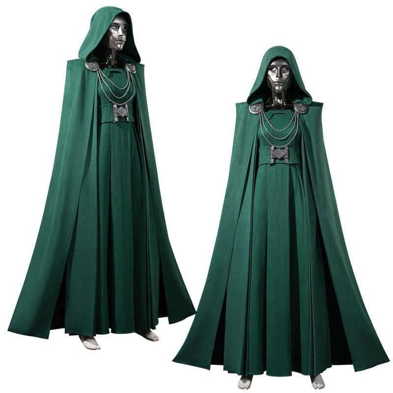 Avengers Doomsday Latverian Witch Costume Green Cosplay Suit