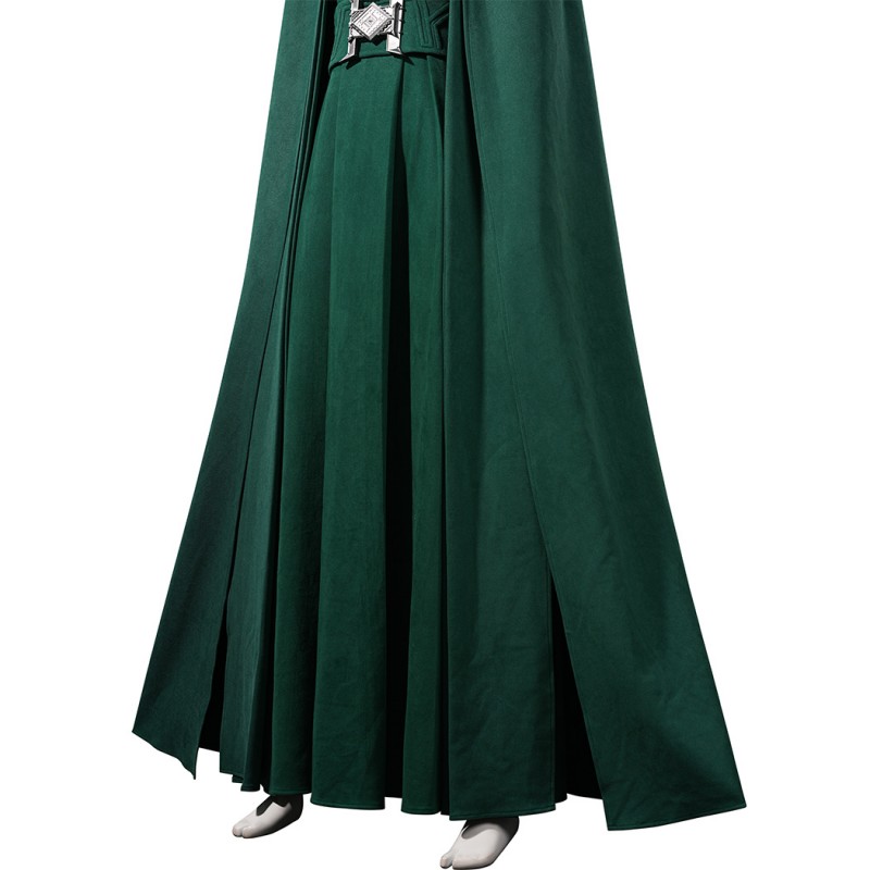 Avengers Doomsday Latverian Witch Costume Green Cosplay Suit