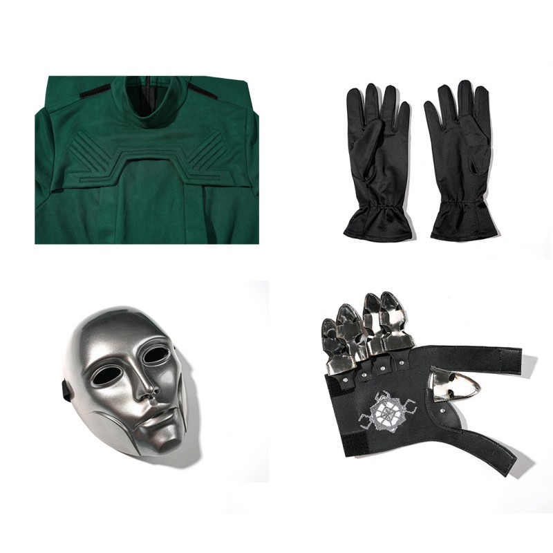 Avengers Doomsday Latverian Witch Costume Green Cosplay Suit