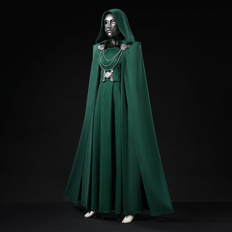 Avengers Doomsday Latverian Witch Costume Green Cosplay Suit