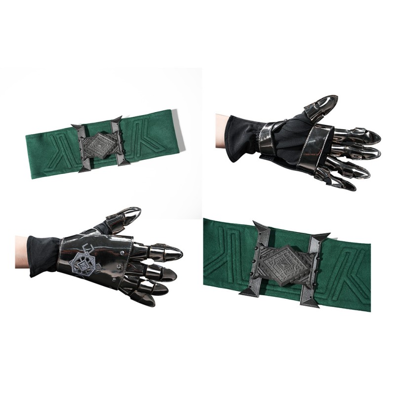 Avengers Doomsday Latverian Witch Costume Green Cosplay Suit