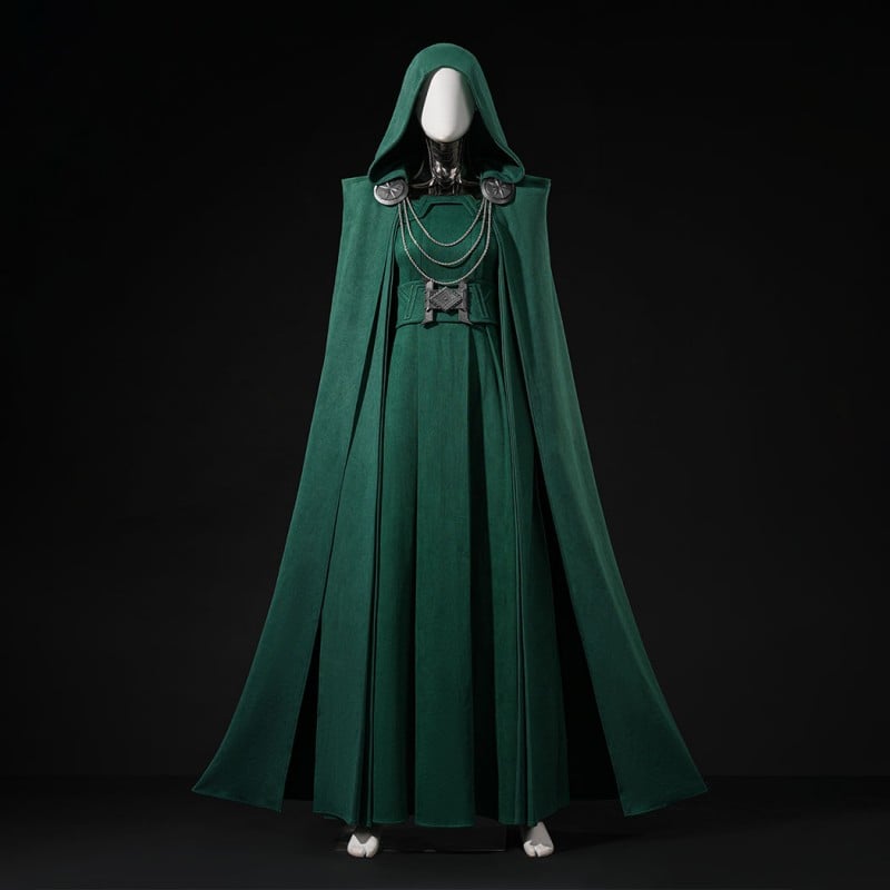 Avengers Doomsday Latverian Witch Costume Green Cosplay Suit