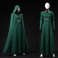 Avengers Doomsday Latverian Witch Costume Green Cosplay Suit