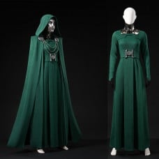 Avengers Doomsday Latverian Witch Costume Green Cosplay Suit