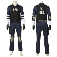 Leon Scott Kennedy Costume Resident Evil 2 Cosplay Suit Men Halloween Outfit