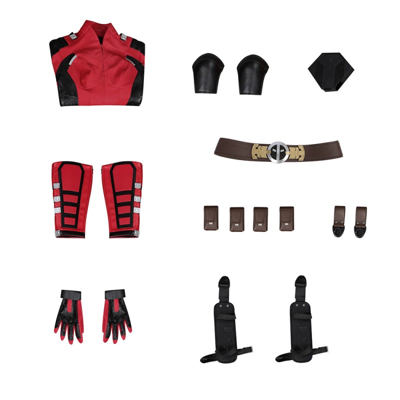 Deadpool Costumes for Male and Lady Deadpool 3 Cosplay Outfits with Dogpool Clothes