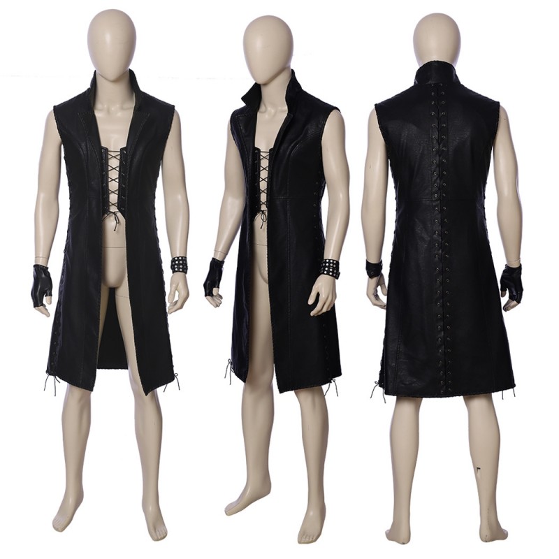 DMC5 Custome Male Sleeveless Windbreaker Jacket Halloween Cosplay Suit