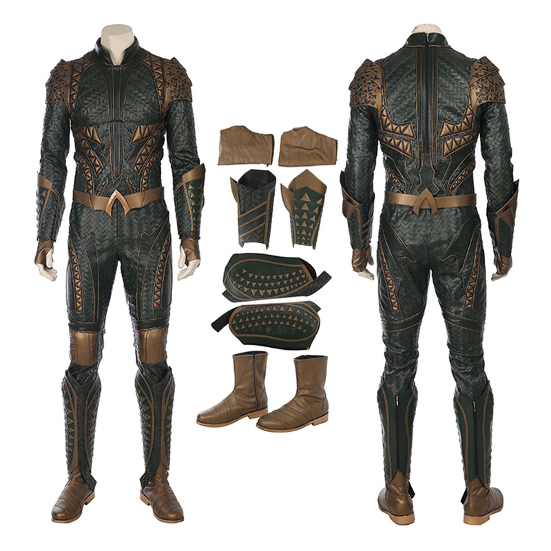 Justice League Arthur Curry Aquaman Cosplay Costume DC Hero Halloween Costume