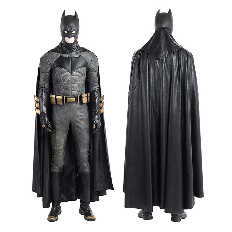 The Batman Bruce Wayne Cosplay Costume Pants Cloak Halloween Outfit Suit