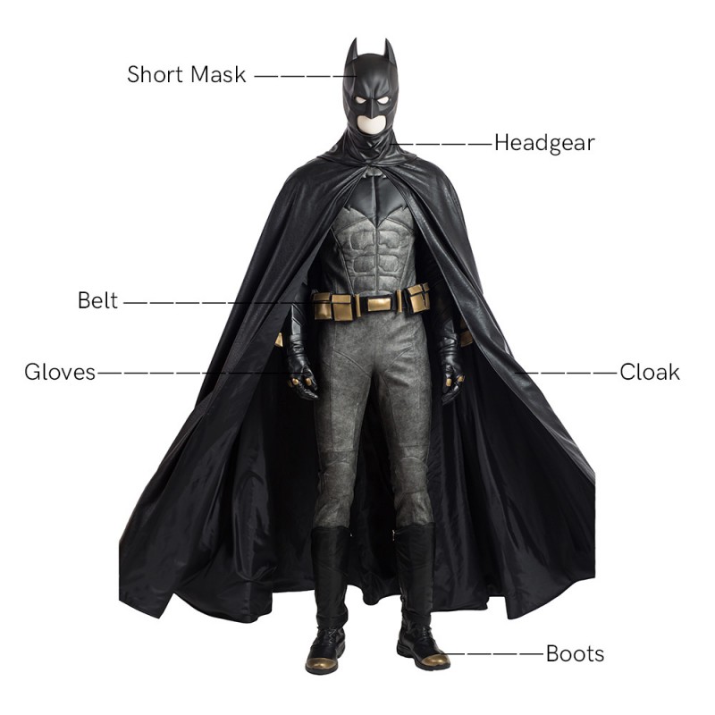 Bruce Wayne Costume Halloween Wayne Cosplay Suit