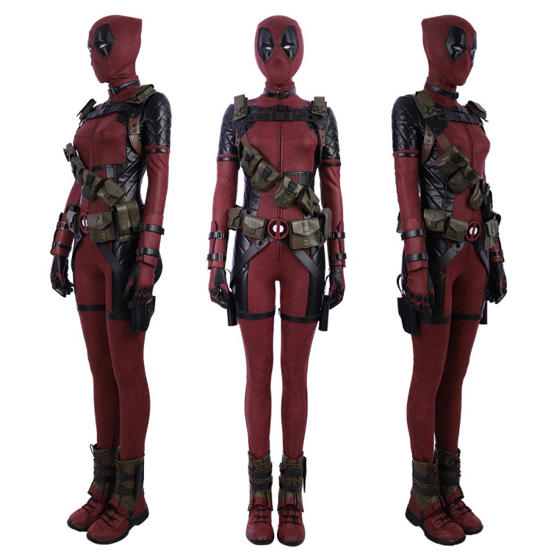 Deadpool 2 Lady Costume Woman Cosplay Costume Luxury Suit