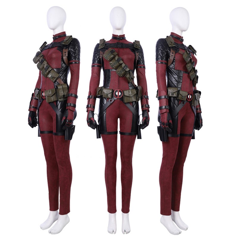 Deadpool 2 Lady Costume Woman Cosplay Costume Luxury Suit