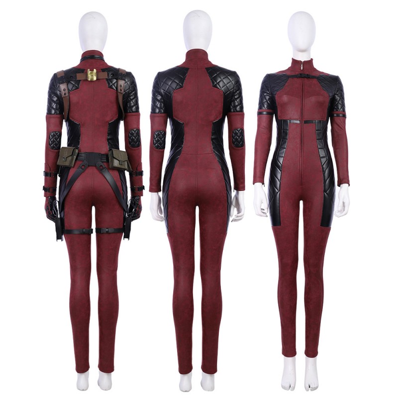Deadpool 2 Lady Costume Woman Cosplay Costume Luxury Suit