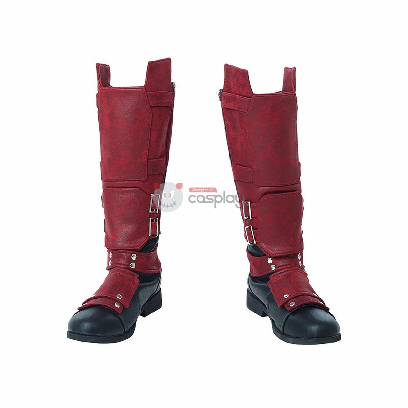 Clearance Sale - Female Medium Size Deadpool Wade Wilson Cosplay Costume with Boots 6.5 US