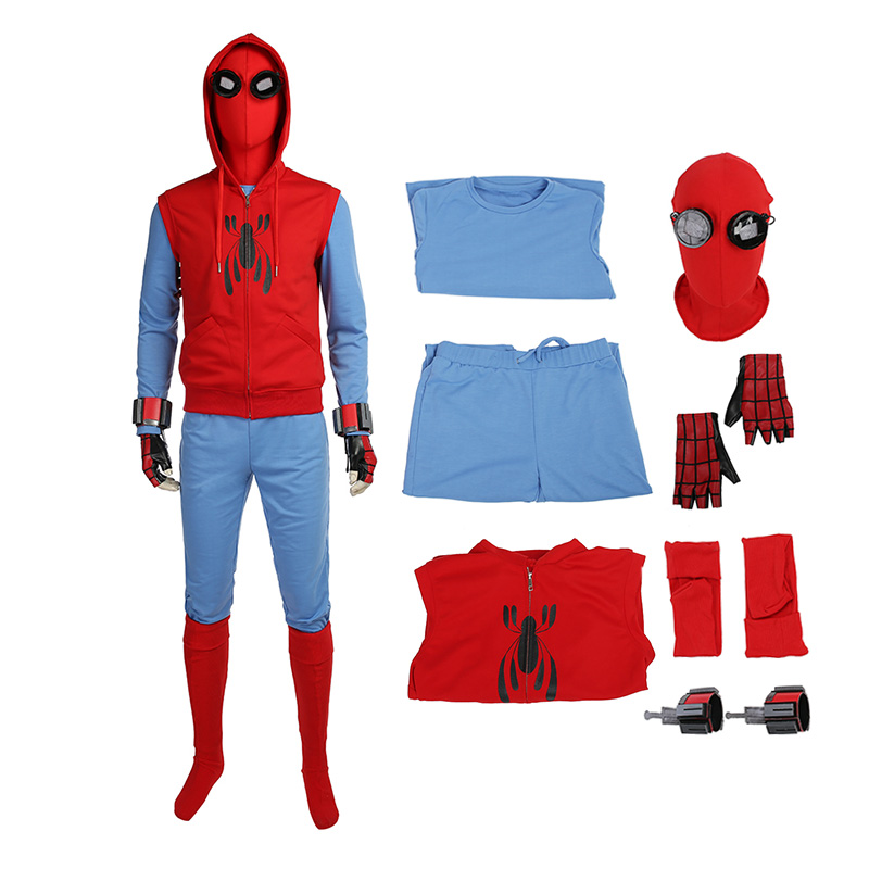 Spider Man Costume Homecoming Peter Park The Avengers Cosplay Costumes
