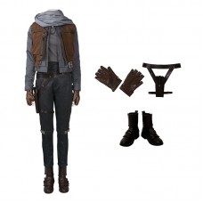 Rogue One A Star Wars Story Jyn Erso Cosplay Costume Top Level Suit