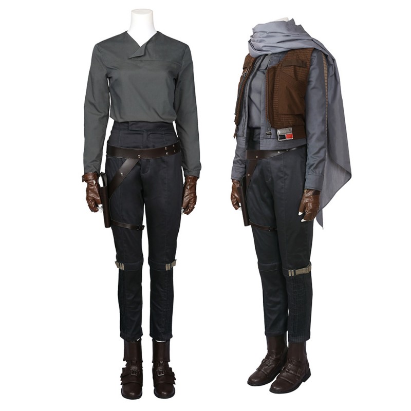 Rogue One A Star Wars Story Jyn Erso Cosplay Costume Top Level Suit